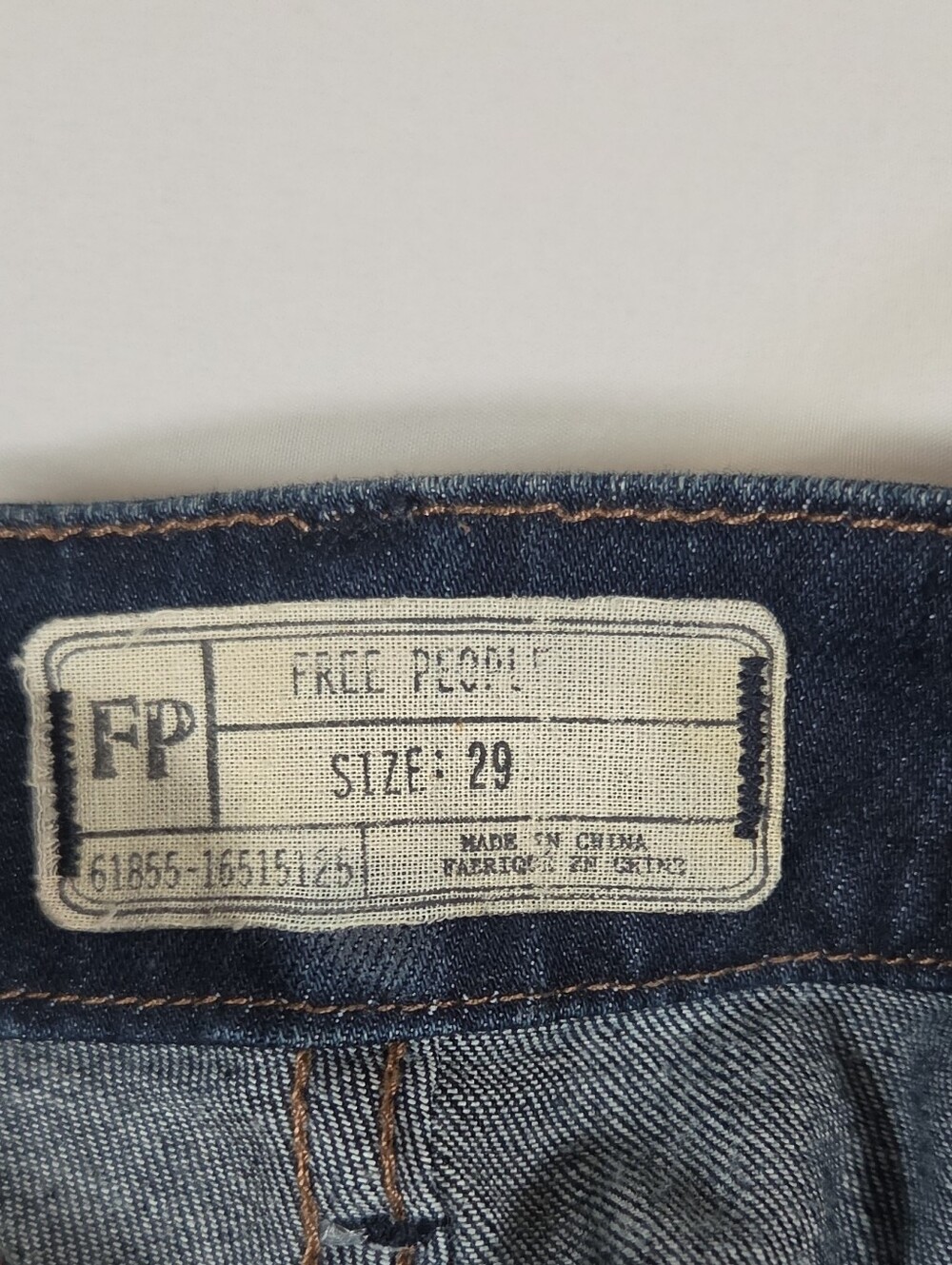 Free People Womens Dark Blue Denim Overalls - Straight Leg Size 29 - Picture 3 of 6